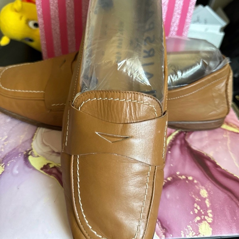 Coach Tan Leather Penny Loafers